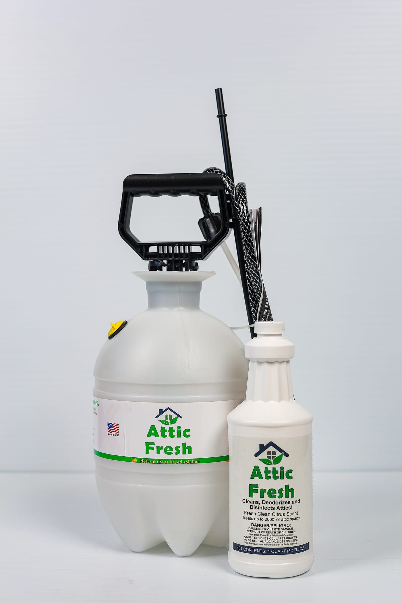Attic Fresh applied with a pump sprayer