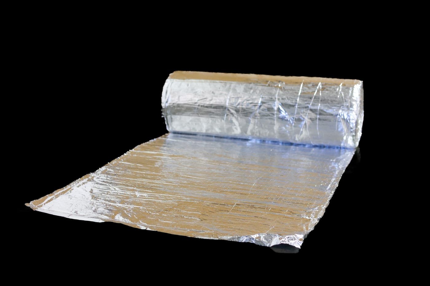 ComfortShield insulation partially unrolled