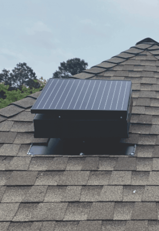 Roof-mount install close-up